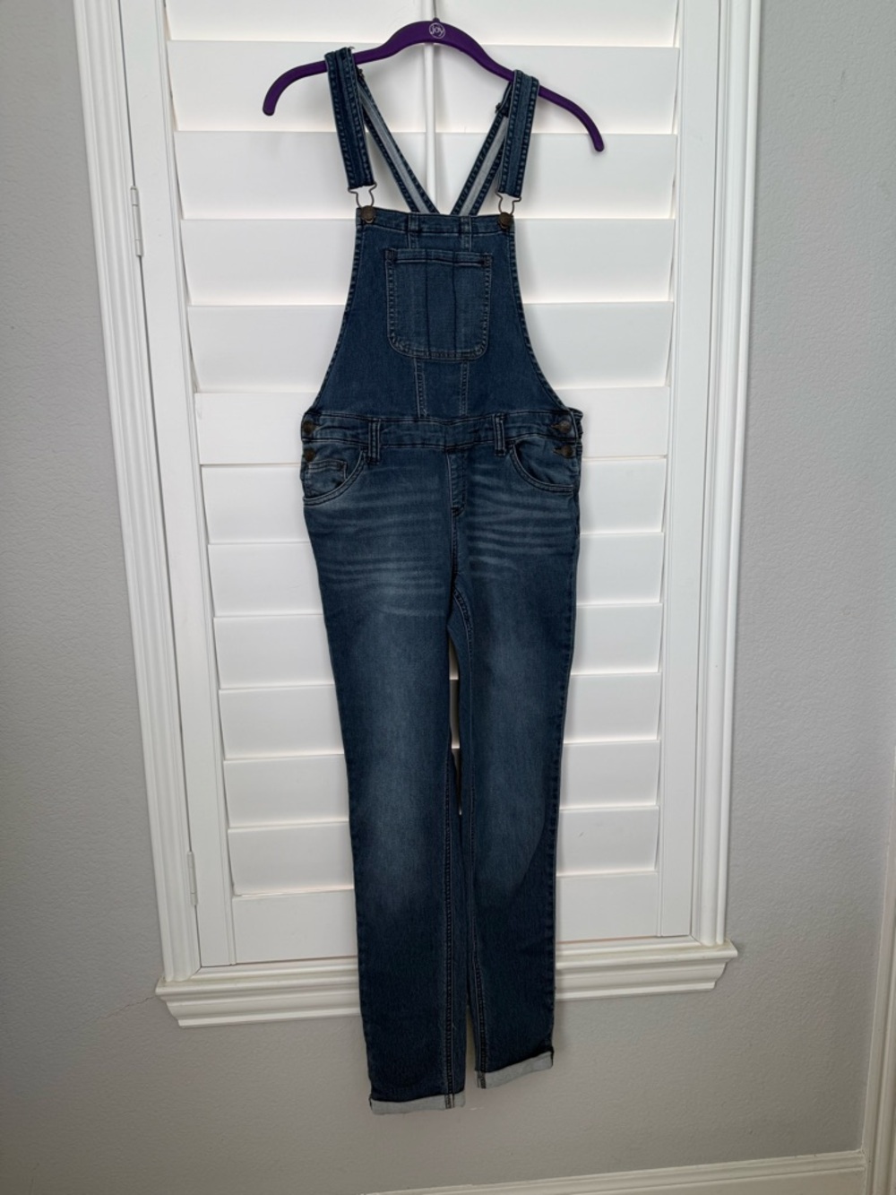 Justice Blue Denim Overalls